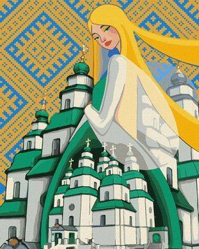Картина за номерами - Берегиня Свято-Троїцького Собору 40х50см (КНО2604) 1017112 фото