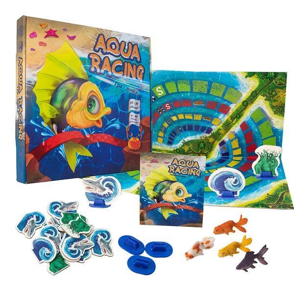 Настільна гра Aqua racing (українська) (30416) Strateg 1004306 фото