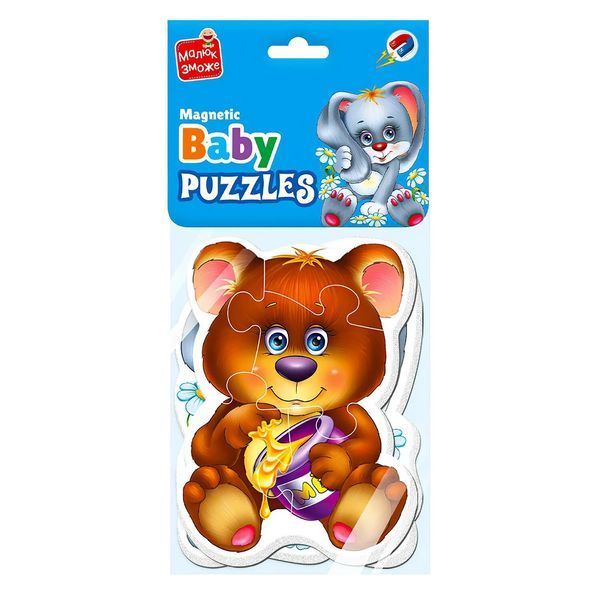 Магнітні бейбі пазли Vladi Toys Малюк зможе. Лісові жителі (VT3208-17) 1019388 фото