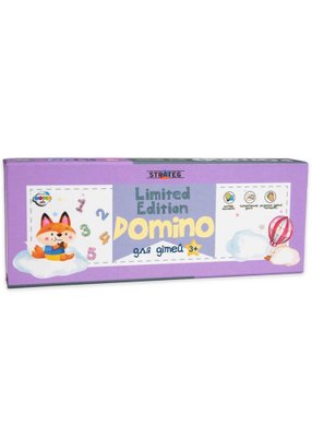 Настільна гра Strateg Domino Limited edition звірята української мовою (30327) 1021479 фото