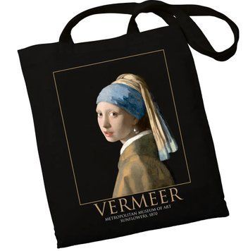 Екошопер BookOpt BK4074 VERMEER Дівчина з перловою сережкою, чорний BK4074 фото