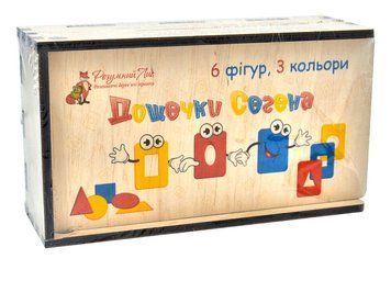Дощечки Сегена 6 фігур 3 кольори Розумний лис 1002095 фото