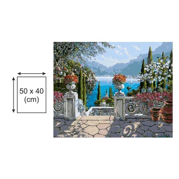 Картина по номерах Bookopt Сонячна тераса 40х50 (ВК1472) 1011256 фото