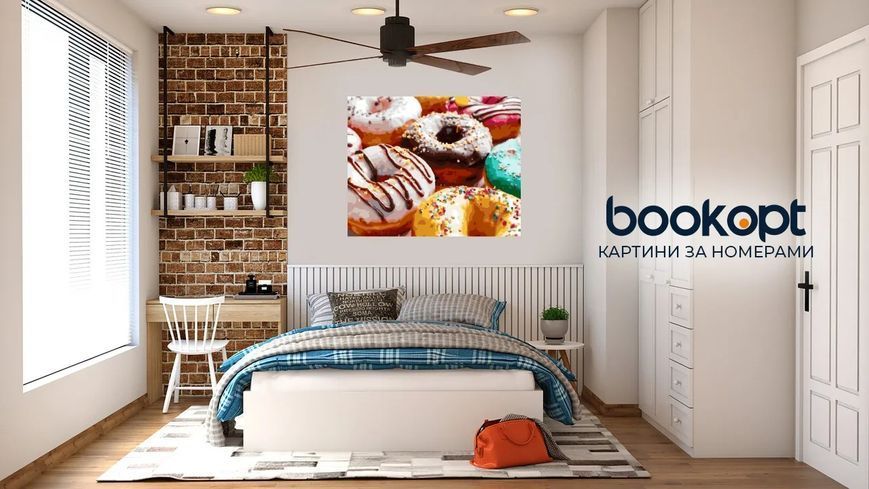 Картина по номерах Bookopt Пончики 40х50 (BK1422) 1011495 фото