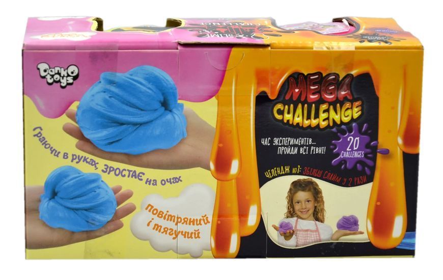 В'язка маса 2в1 Mega challenge Slime (20 challenges) 2 баночки (FLS-03-01U) 1001920 фото