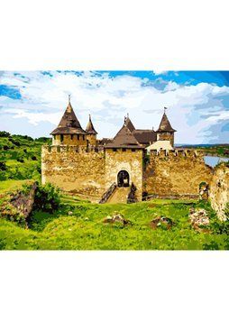 Картина за номерами Strateg Хотинська фортеця 40х50 см (GS247) 1020684 фото