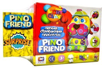 Набір легкого стрибаючого пластиліну Pino Friend Фред ТМ Moon light clay 70035 +Сюрприз 1004921 фото