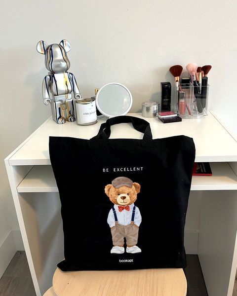 Екошопер Bookopt Teddy Bear - Be Excellent чорний (ВК4057) 1022899 фото