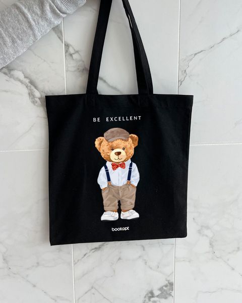 Екошопер Bookopt Teddy Bear - Be Excellent чорний (ВК4057) 1022899 фото