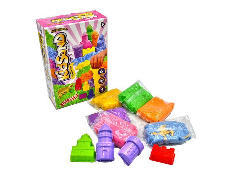 Набір креативної творчості Danko Toys Кінетичний пісок KidSand 600г KS-04-09 172740 фото