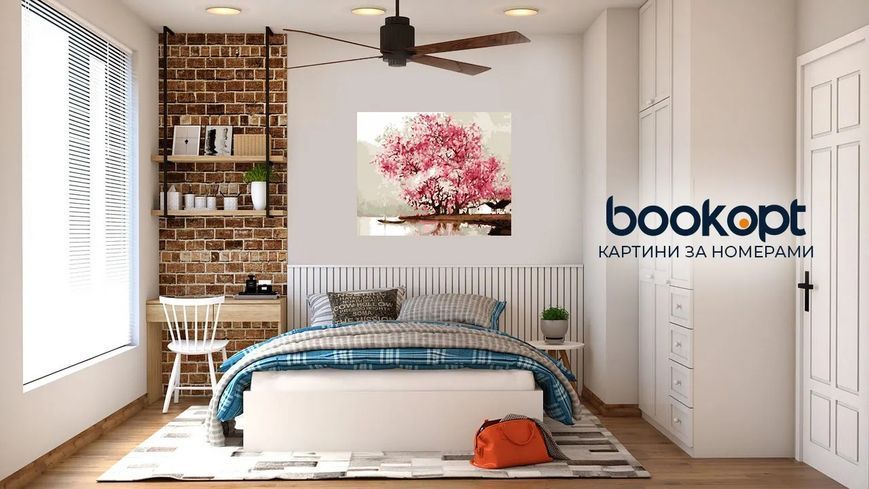 Картина по номерах Bookopt Квітуча сакура 40х50 (BK1083) 1004478 фото