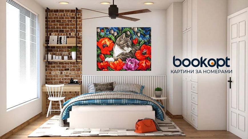 Картина по номерах Bookopt В квітах 40х50 (BK2060) 1011151 фото