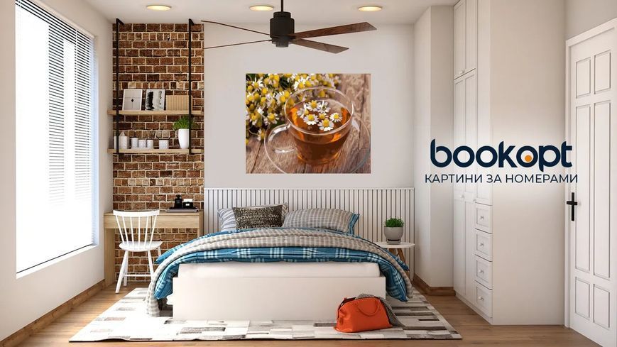 Картина по номерах Bookopt Ромашковий чай 40х50 (BK1421) 1011494 фото