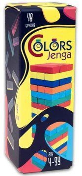 Настільна гра Strateg Дженга Colors Jenga 48 брусків (30717) 1019123 фото