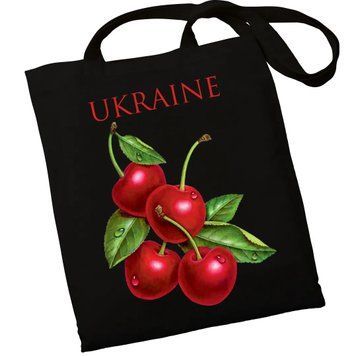 Екошопер BookOpt ВК4078 Ukraine Вишенька, Чорний ВК4078 фото