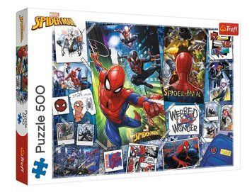 Пазли Trefl - Спайдермен. Плакати із супергероєм Disney Marvel Spiderman 500 елементів (37391) 1013640 фото