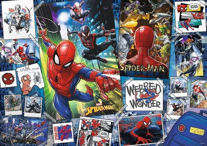 Пазли Trefl - Спайдермен. Плакати із супергероєм Disney Marvel Spiderman 500 елементів (37391) 1013640 фото
