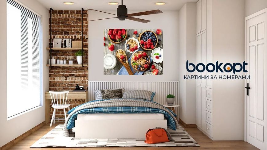 Картина по номерах Bookopt Яскравий сніданок 40х50 (ВК2061) 1011152 фото
