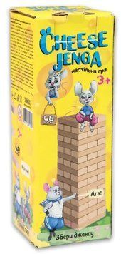 Настільна гра Strateg Дженга Cheese Jenga 48 брусків (30718) 1019124 фото