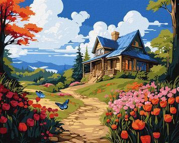 Картина за номерами Ідейка Весняна казка 40х50 см КНО6336 1023921 фото