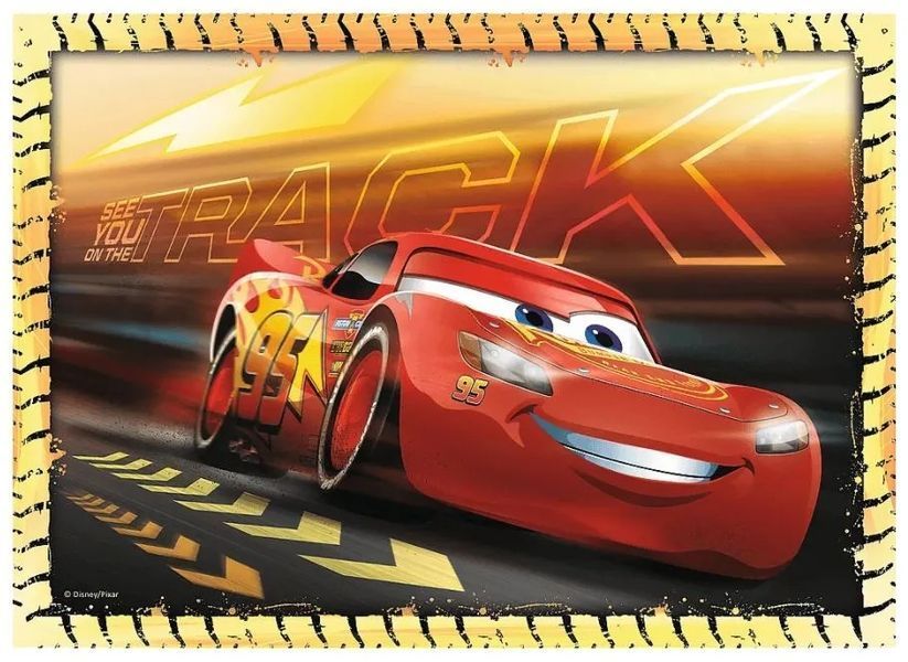 Пазли Trefl 4 у 1 &ndash; Тачки-3. На старт, увага, руш! / Disney Cars-3. 35,48,54,70 елементів (34608) 1013641 фото