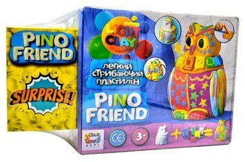 Набір легкого стрибаючого пластиліну Pino Friend Пуффі ТМ Moon light clay 70034 + Сюрприз 1006516 фото