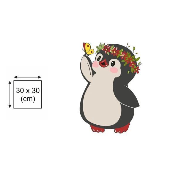 Картина по номерах Bookopt Пінгвінятко 30х30 (BK3014) 1011547 фото