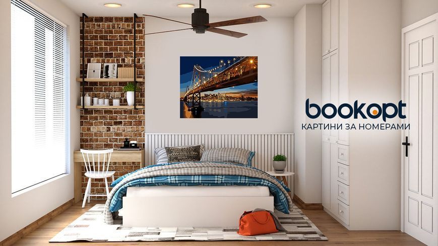 Картина по номерах Bookopt Вечірній міст 40х50 (BK1122) 1004512 фото