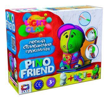 Набір легкого стрибаючого пластиліну Pino Friend Дракончик РОККІ ТМ Moon light clay 70060 1006526 фото