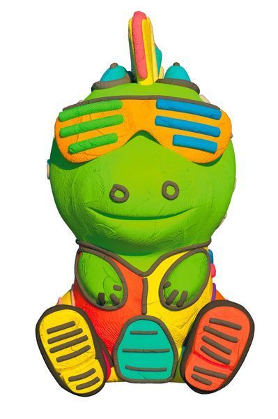 Набір легкого стрибаючого пластиліну Pino Friend Дракончик РОККІ ТМ Moon light clay 70060 1006526 фото