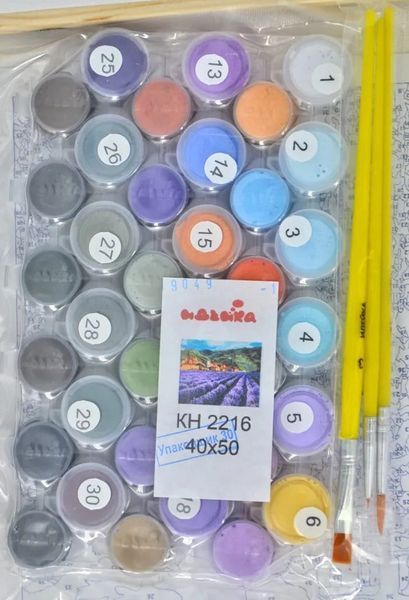 Розпис по номерахірська лаванда 40х50 159286 фото