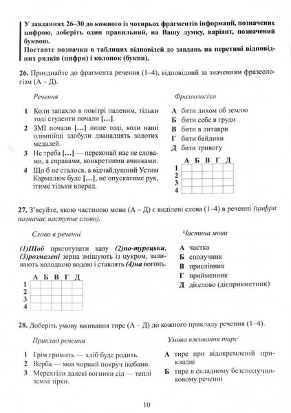 НМТ 2025 Українська мова.Тестові завдання у форматі НМТ 1026918 фото