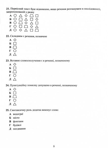 НМТ 2025 Українська мова.Тестові завдання у форматі НМТ 1026918 фото
