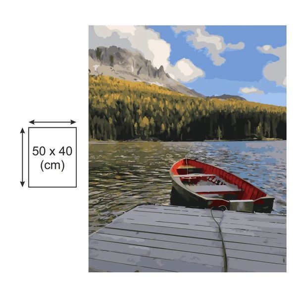 Картина по номерах Bookopt Човен 40х50 (BK1370) 1011584 фото