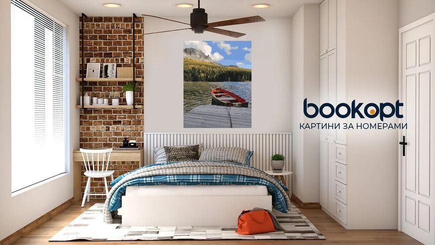 Картина по номерах Bookopt Човен 40х50 (BK1370) 1011584 фото