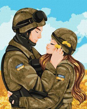 Розпис по номерах Ідейка Кохання переможе 40х50 (KHO2614) 1019176 фото