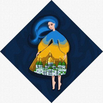 Картина за номерами Ідейка Берегиня Софіївська mosyakart 30х30см 1015207 фото