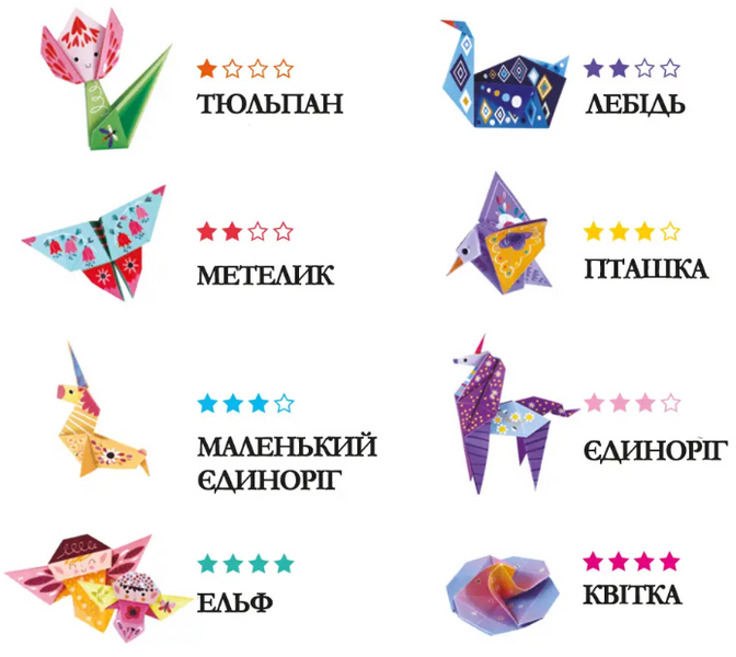 Набір для творчості, оригамі 'Світ єдинорогів', 40 аркушів СН221811 1020451 фото