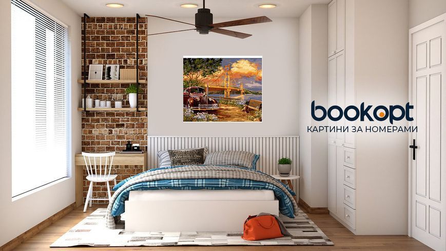 Картина по номерах Bookopt Захід сонця на пристані 40х50 (BK1136) 1004530 фото