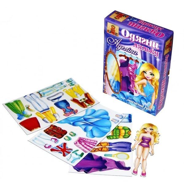 Одягни ляльку Аделіна Магнітна гра Bombat Game 1005365 фото