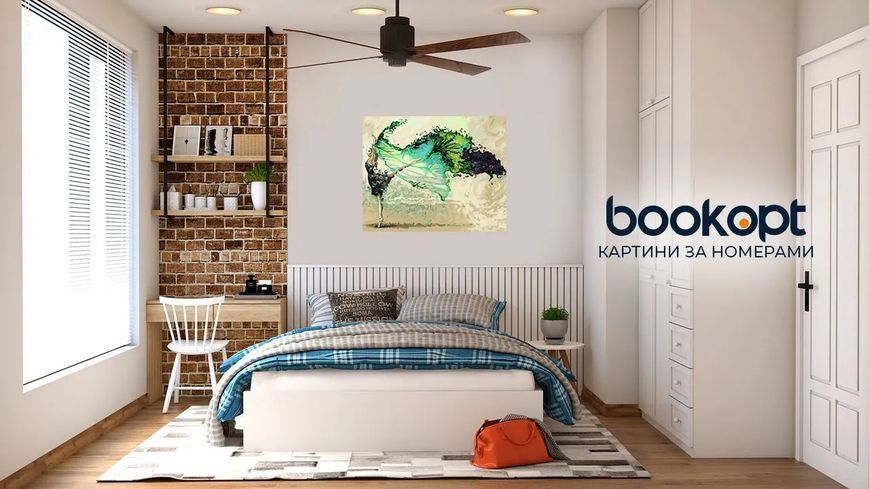 Картина по номерах Bookopt Ефектний зелений 40х50 (ВК2221) 1011430 фото