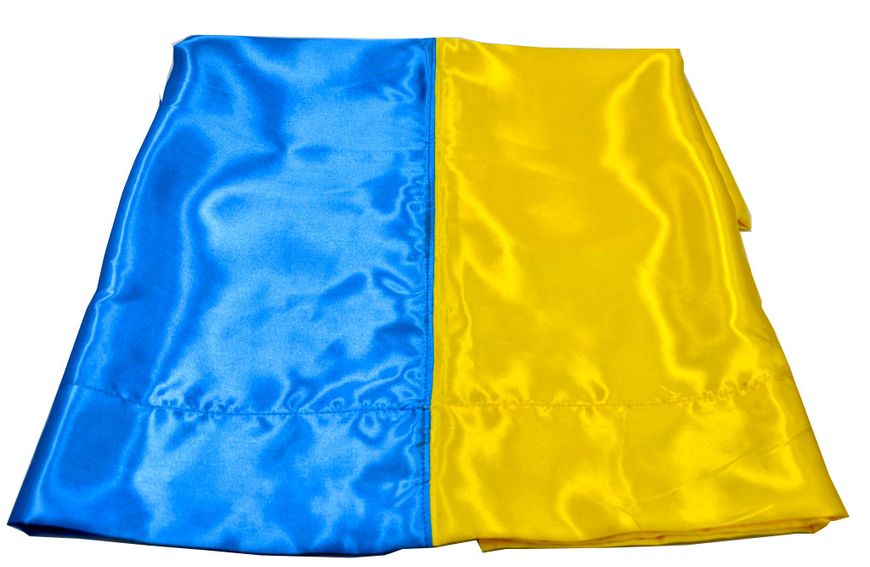 Прапор України з атласу 90х135 BK3026 фото