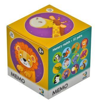 Настільна Гра Мемо Дикі Тваринки (Коробка 7х7) 169103 фото