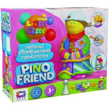 Набір легкого стрибаючого пластиліну ТМ Moon Light Clay Pino Friend Джексон 70038 1007805 фото