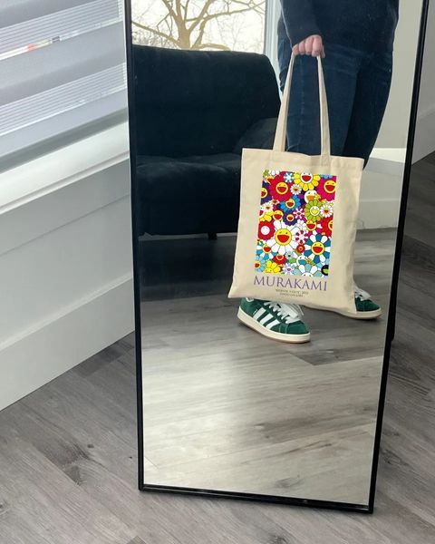 Екошопер BookOpt BK4092 Murakami - Квіти, бежевий BK4092 фото
