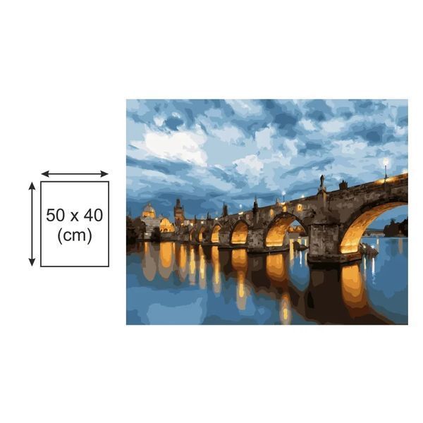 Картина по номерах Bookopt Коло мосту 40х50 (BK2190) 1011390 фото