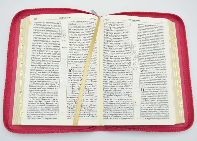 Біблія Сучасний переклад 10563 Рожева (замок, замінник шкіри) 1024643 фото