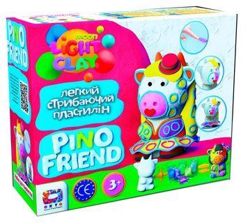Набір легкого стрибаючого пластиліну Moon Light Clay Pino Friend Діді 70061 1006517 фото
