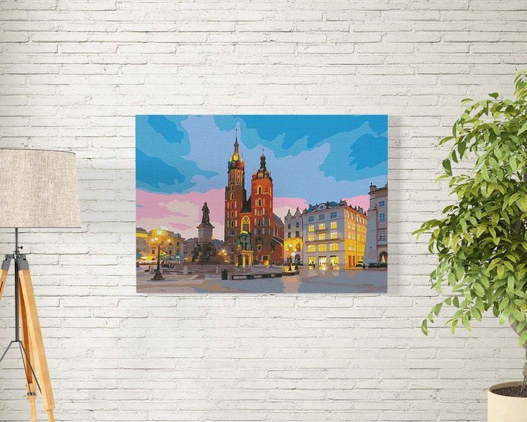 Розпис по номерах Вечірній Краків 40х50 (KHO3607) 1019180 фото