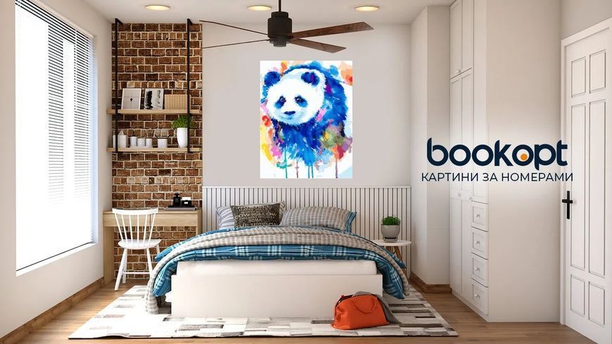 Картина по номерах Bookopt Панда 40х50 (BK1384) 1011527 фото